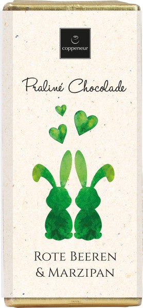 Rote Beeren & Marzipan / Praliné Schokolade Ostern