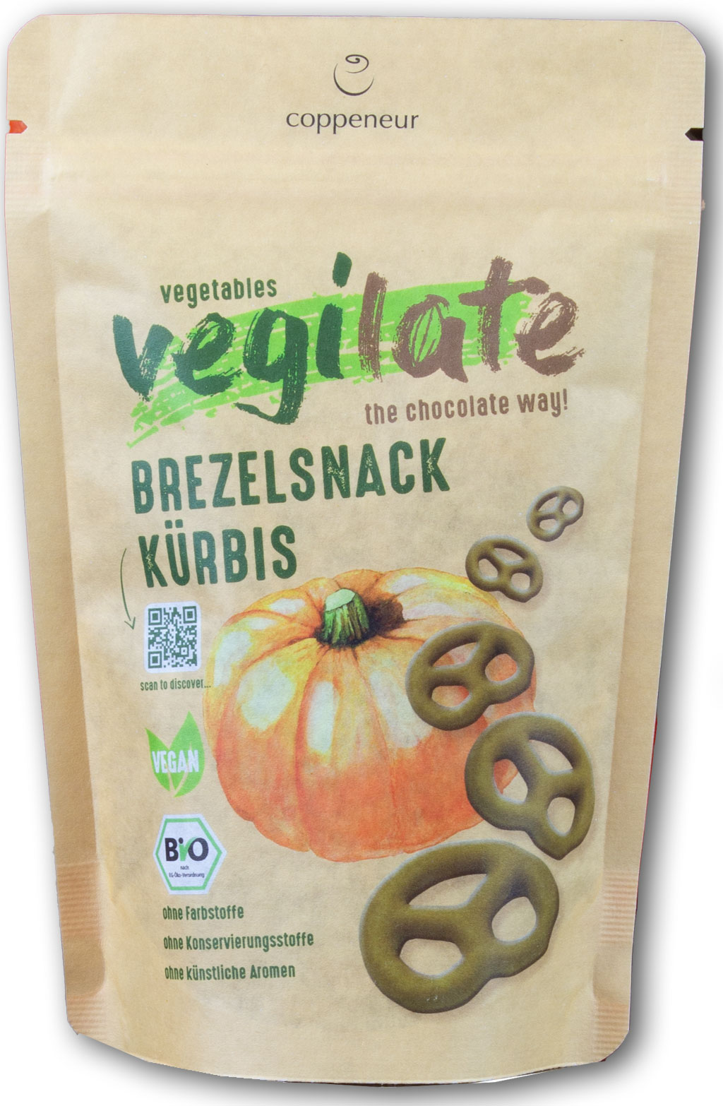 Vegilate Brezelsnack Krbis | Laugengebck & Schokolade | Confiserie  Coppeneur et Compagnon GmbH