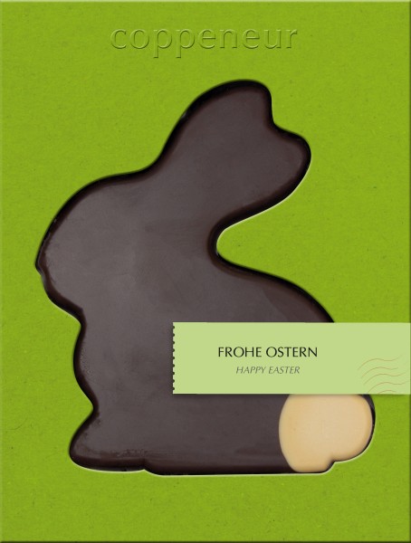 Osterhase dunkel, vegan