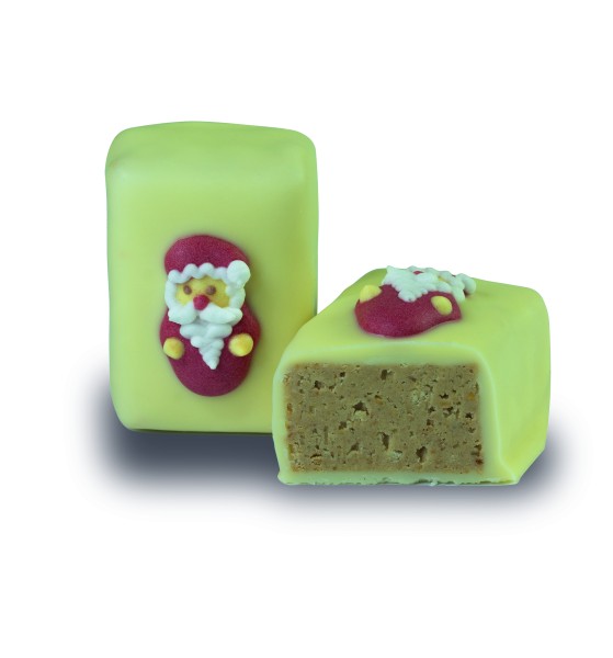 Vanillekipferl-Nougat Pastete "Weihnachtsmann"