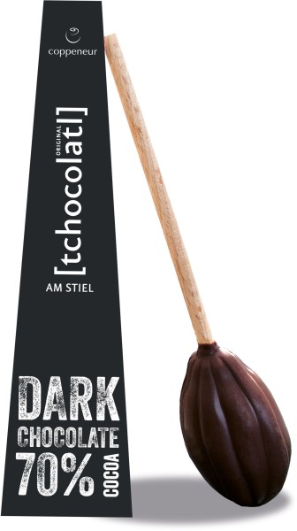 [tchocolatl] am Stiel | Dunkle Chokolade 70%